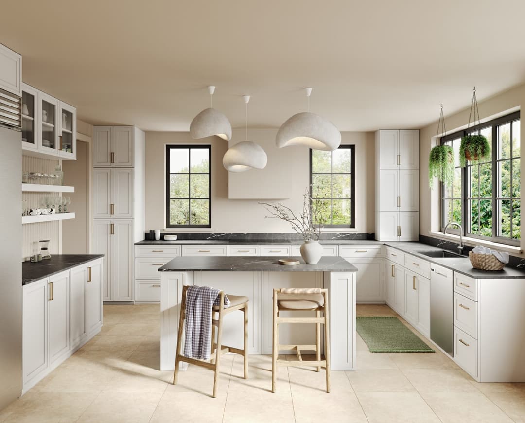 Cullian Champagne kitchen cabinets