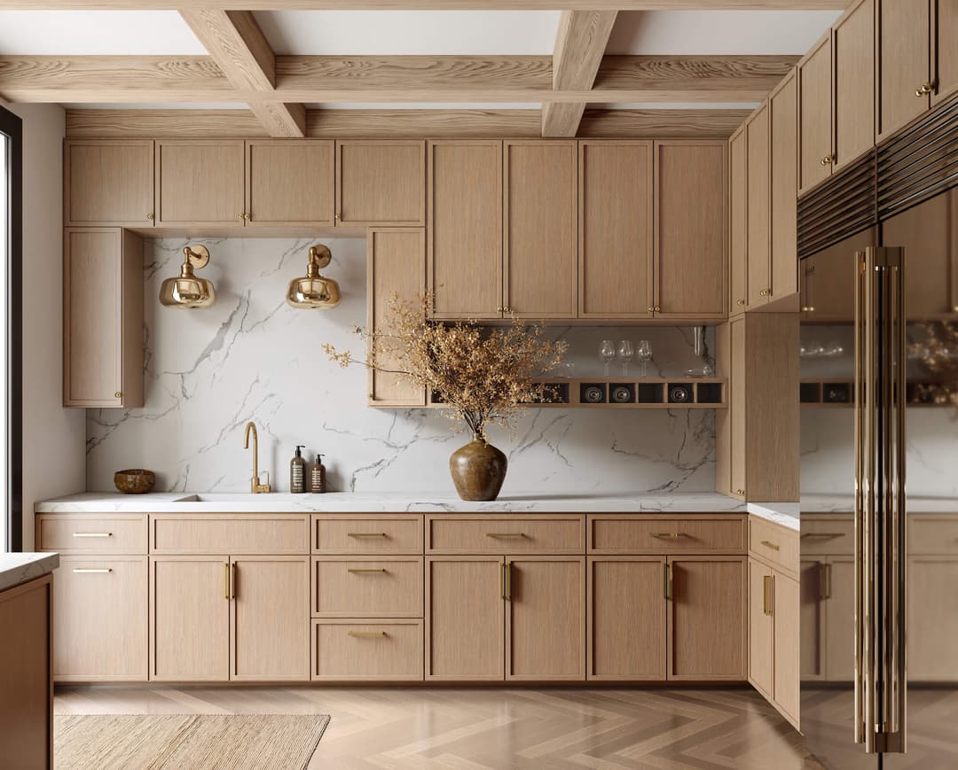 Petit Oak kitchen cabinets