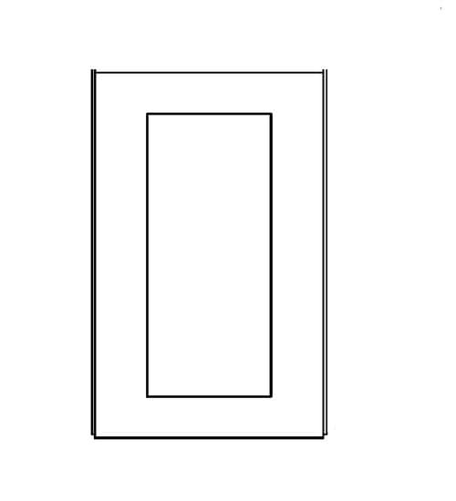 Wall End Decorative Door - 42" Tall cabinet product