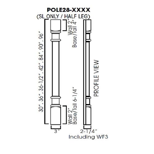 Half Leg cabinet product