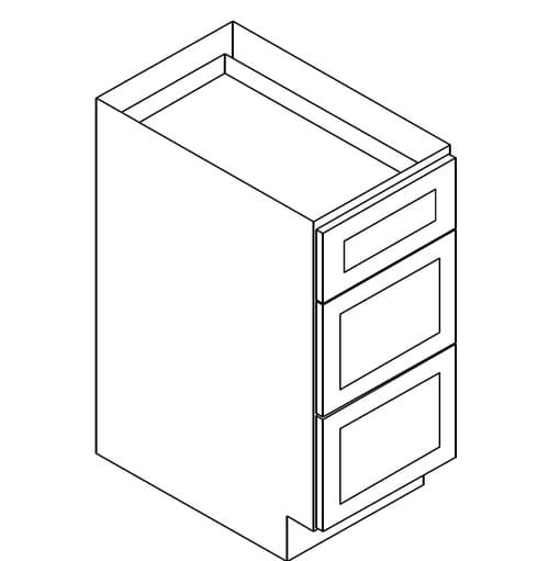 36" 3-drawer Base Cabinet cabinet product