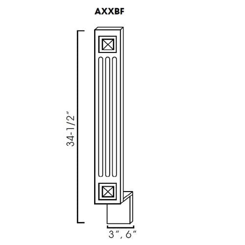 6"W Decorative Base Filler cabinet product
