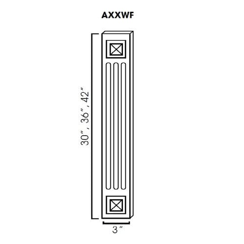 Decorative Wall Filler - 42" Tall cabinet product