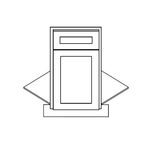 36" Diagonal Base Cabinet (Frame Only) cabinet product
