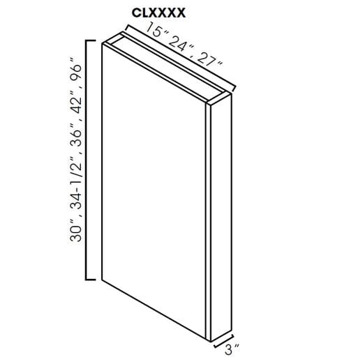 Tall Column Box - 96" Tall cabinet product