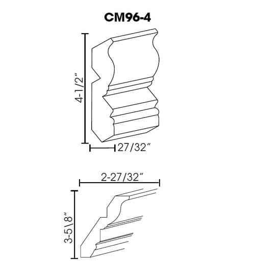 Crown Molding 4.5"x96" cabinet product