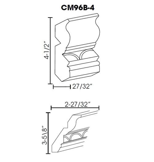Crown Molding 4.5"x96" cabinet product