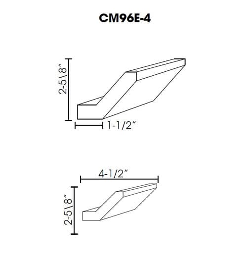 Crown Molding 2.625"x96" cabinet product