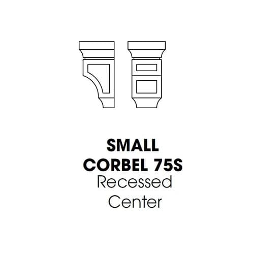 Small Corbel, Recessed Center cabinet product