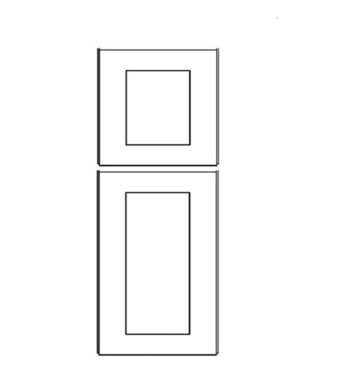 Pantry End Decorative Door - 90" Tall (2 piece) cabinet product