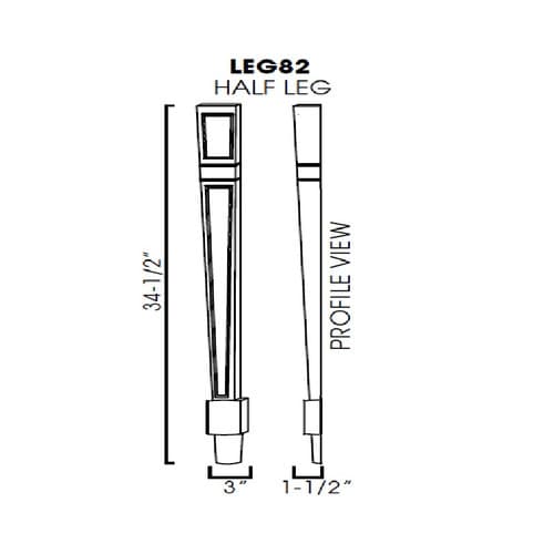 Half Leg cabinet product