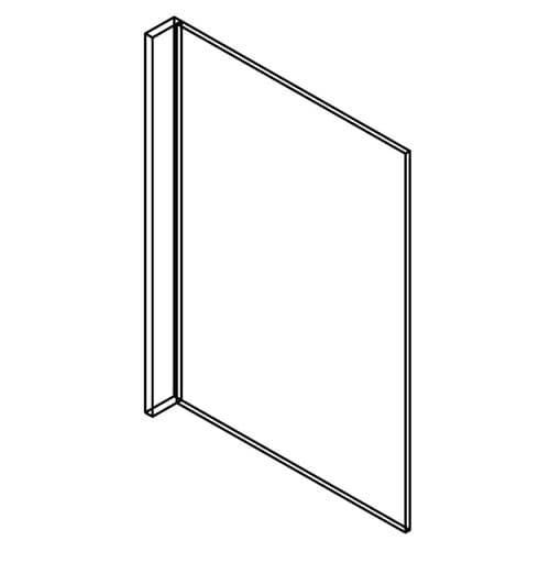 48"x96" Finished Back Panel cabinet product