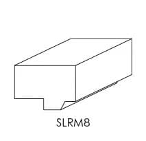 Square Light Rail Molding - 1" Tall cabinet product