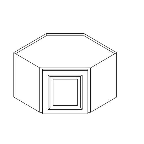 27"W Wall Diagonal Corner Cabinet - 15" Tall cabinet product