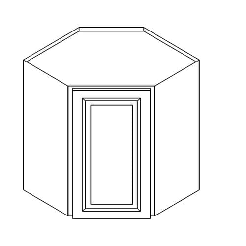 24"W Wall Diagonal Corner Cabinet - 30" Tall cabinet product