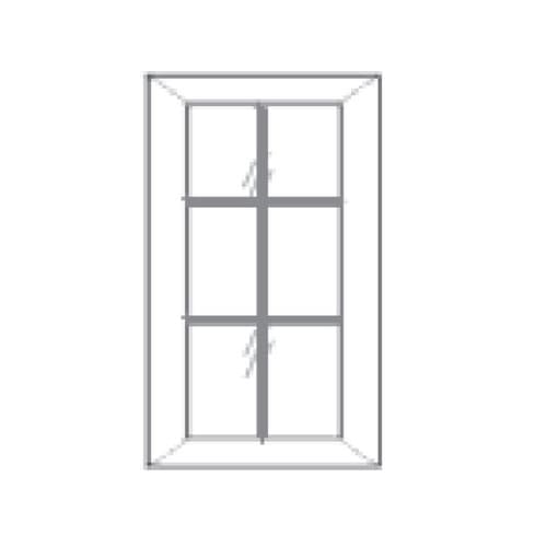 Mullion Glass Door for W2442 - 2 pieces cabinet product